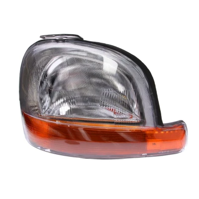 Abbildung von VAN WEZEL 4310962 Scheinwerfer rechts H4 gelb mit Blinklicht für Rechtsverkehr ohne Stellmotor LWR P43t RENAULT: Kangoo I, I Rapid