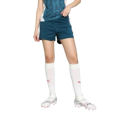 Abbildung von Puma Individualblaze Shorts kurze Sporthose, Damen, Größe: Small, Ocean tropic/electric lime