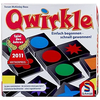 Abbildung von Schmidt Spiele 49311 Qwirkle, Spiel des Jahres 2011, Familienspiel, FFP Artikel, Verschiedene Farben, Sonderfarben Nicht Verfügbar Von der Provided Information