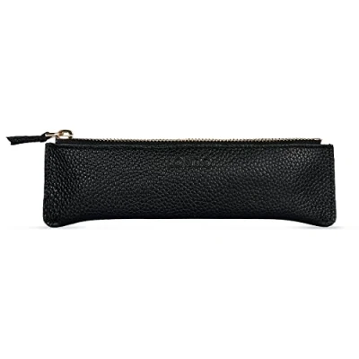 Abbildung von Londo Stift und Federmäppchen aus echtem Leder mit Reißverschluss, Kosmetiktasche