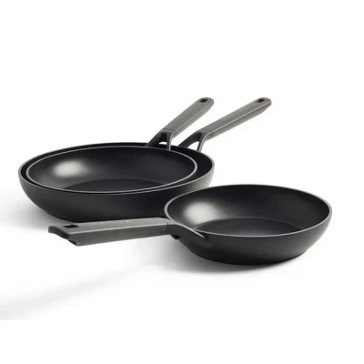 Abbildung von KitchenAid Classic Forged Aluminium 3 teiliges Bratpfannen set Mit Antihaftbeschichtung, 20cm, 24cm &amp; 28cm Cc003570 001 Black