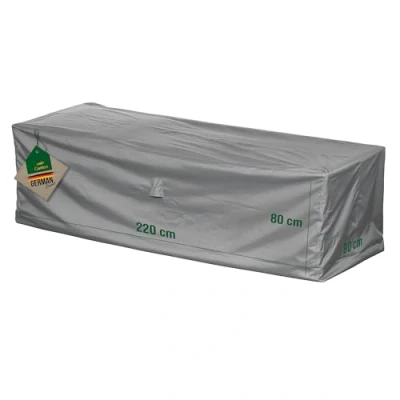 Abbildung von Mehr Garten Loungesofa Abdeckung 3 Sitzer, 220x90x80 cm, grau, Oxford 600D Gewebe, Schutzhülle Gartensofa, wasserdicht, UV beständig und wetterfest