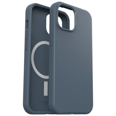 Abbildung von Apple iPhone 15 Hülle MagSafe Kunststoff OtterBox Hard Case/Backcover Handyhülle Blau Shockproof/Stoßfest
