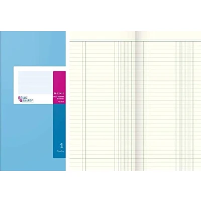 Abbildung von König &amp; Ebhardt 8613411 Geschäftsbuch (Spaltenbuch 13,7x29,7cm, mit festem Kopf, 1 Spalte, 80g/m²)