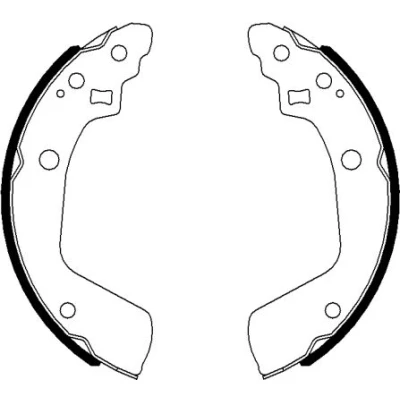 Abbildung von TEXTAR 91078600 Bremsbacken 200 31 ohne Handbremshebel SUZUKI: SWIFT 3