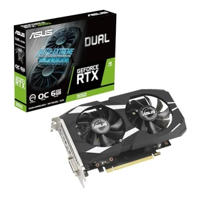 Abbildung von ASUS GeForce RTX 3050 LP BRK OC Edition 6GB GDDR6 (IP5X Staubdicht, Dual Kugellager, Edelstahlhalterung, PCIe 4.0, DLSS 3, HDMI 2.1, DisplayPort 1.4a, DVI D und mehr)