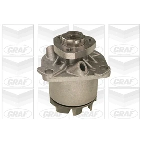 Abbildung von GRAF PA617 Wasserpumpe mit Dichtring, ohne Deckel mechanisch Gusseisen für Keilrippenriementrieb VOLKSWAGEN: GOLF 4 Schrägheck, 3