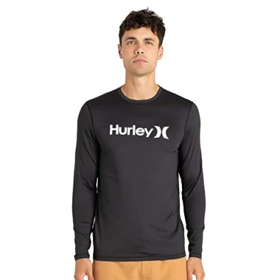 Abbildung von Hurley Unisex Oao Surf Ls Rash Guard Shirt, Onecolor, M EU