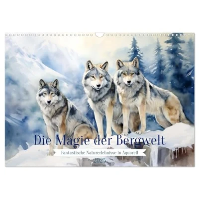 Abbildung von Die Magie der Bergwelt (Wandkalender 2025 DIN A3 quer), CALVENDO Monatskalender
