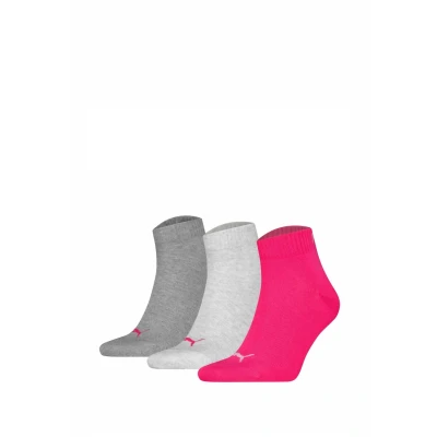 Abbildung von Puma 3P Quarter Socks Rosa Gr 39/42