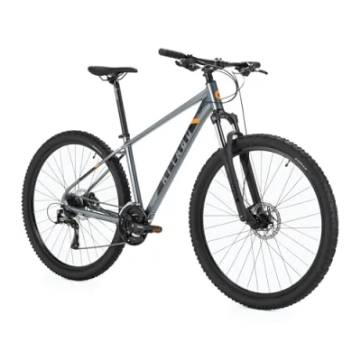 Abbildung von ATTABO Herrenfahrrad Alpe 3.0 mit Aluminiumrahmen 17&quot; Ergonomischer Lenker Hydraulische Scheibenbremsen Graues Mountainbike 29&quot; Rädern Zubehör Verstellbarer Sattel 24 Gang Schaltung