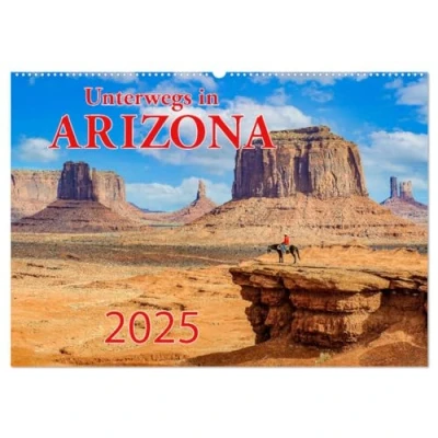 Abbildung von Unterwegs in ARIZONA (Wandkalender 2025 DIN A2 quer), CALVENDO Monatskalender