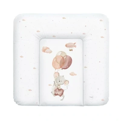 Abbildung von Ceba Baby® weiche Wickelauflage 75x72 cm Baby Wickelunterlage Wickeltischauflage für Junge und Mädchen Wasserdicht, abwaschbar OEKO TEX® Standard 100 Made in EU Maus
