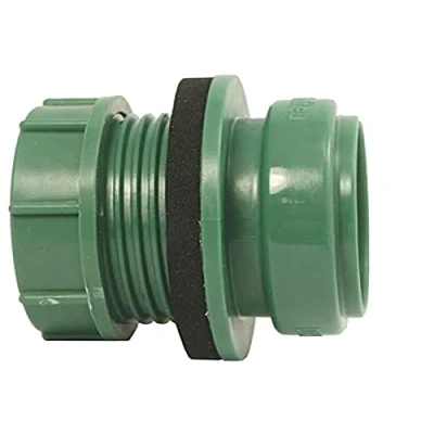 Abbildung von Airfit GmbH &amp; Co. KG Ablaufrohr Anschraub Muffe DN 50 für Regensammler, KS grün, 50001AM