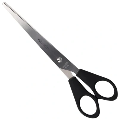 Abbildung von Westcott E 31170 00 Schere Büro, rostfrei, symmetrisch, 17 cm/7 Zoll, schwarz