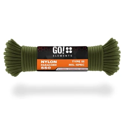 Abbildung von GO!elements Paracord 550 4mm Abspannleine, aus reißfester Nylonschnur