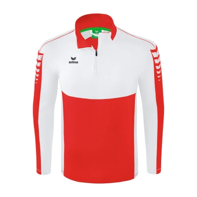 Abbildung von Erima Kinder Six Wings Trainings Top, rot/weiß, 140