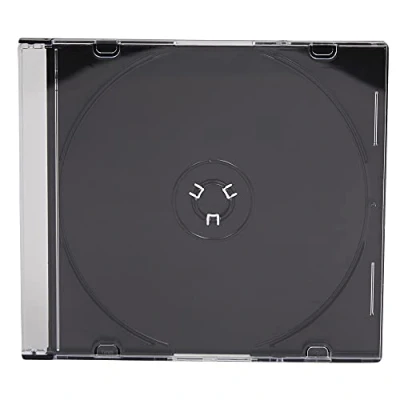 Abbildung von Dragon Trading Slimline Jewel Hüllen mit 5,2 mm Dicke für 1 x CD DVD Blu Ray Disc schwarzem Einsatz, 10 Stück