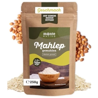 Abbildung von Mahlep gemahlen Monte Nativo (250g) Mahleb Mahlepi Mahlab Schonend getrocknete und gemahlene Gewürze Arabische türkische ideal zum Kochen