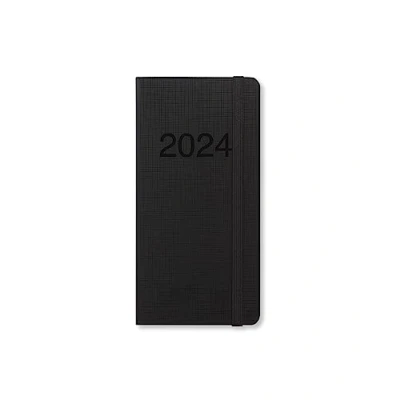 Abbildung von Letts of London Memo Slimline Woche auf 2 Seiten mehrsprachig Black 2024