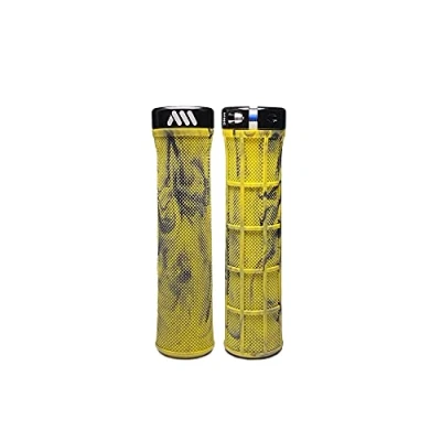 Abbildung von All Mountain Style Fahrradgriffe Berm Grip Model Fahrradlenkergriffe Lenker Handgriffe MTB 135 mm 100 g Feste und leichte Befestigung der Griffe am Fahrradlenker Ideales Zubehör