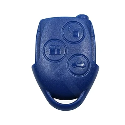 Abbildung von Ford Autoschlüssel 3 Tasten Gehäuse Blau Connect Transit Mondeo Ersatz Key Neu