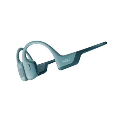 Abbildung von SHOKZ OpenRun Pro Knochenschall Kopfhörer, Open Ear Bluetooth Kopfhörer mit Noise Cancelling Mikrofon, IP55 wasserdichte kabellose Ohrhörer zum Laufen, 10 Std Spielzeit, Sport Stirnband, Blau