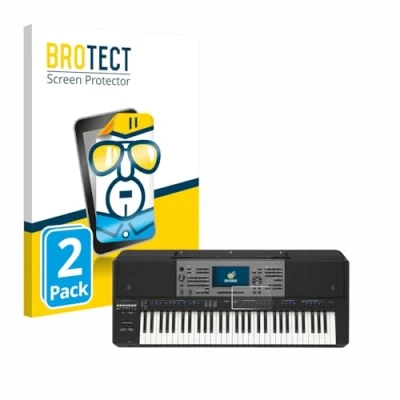 Abbildung von BROTECT (2 Stück Schutzfolie für Yamaha PSR A5000 Displayschutz Folie Ultra Klar