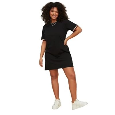 Abbildung von Trendyol Curve Strickkleid, Damen, Größe: 50, Black