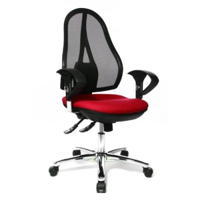 Abbildung von Topstar Bürostuhl Open Point SY Deluxe inkl. höhenverstellbarer Armlehnen rot