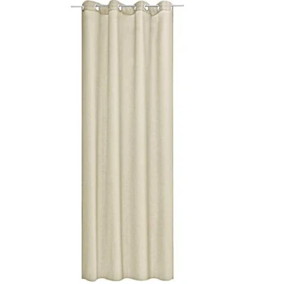 Abbildung von JEMIDI Vorhang blickdicht Gardine mit Ösen Anbringung Ösenschal Dekoschal 100% Polyester lang für Wohnzimmer Schlafzimmer einfache Montage