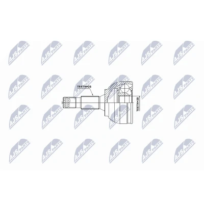 Abbildung von Gelenksatz, Antriebswelle NTY NPZ PE 028