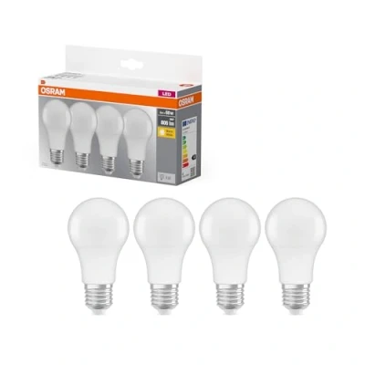 Abbildung von OSRAM LED Base Classic A, Sockel: E27, Nicht Dimmbar, Warmweiß, Ersetzt eine herkömmliche 60 Watt Lampe, Matt, 2 er Pack