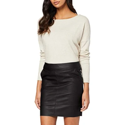 Abbildung von ONLY Damen Onlbase Faux Leather Skirt Otw Noos Rock, Schwarz (Black), 42 EU