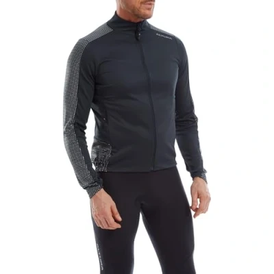 Abbildung von Altura Herren Nightvision Langarm Thermo Radtrikot, reflektierend, Marineblau, Größe M