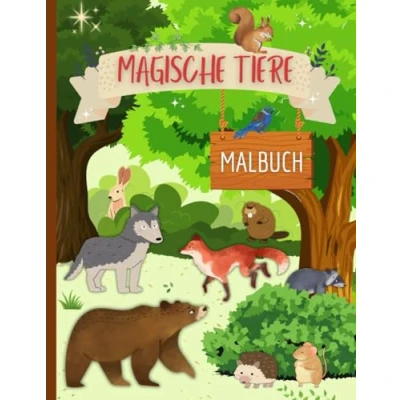 Abbildung von Magische Tiere Malbuch: ab 8 Jahren Schöne Malvorlagen rund um die Schule Kreativität Ausmalbuch Großformat A4 104 Seiten