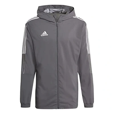 Abbildung von adidas Performance TIRO 21 Trainingsjacke, Herren, Größe: Small, Team grey four