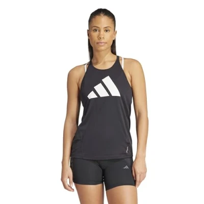 Abbildung von adidas Damen Run It Stripes Tank Top, Black, S
