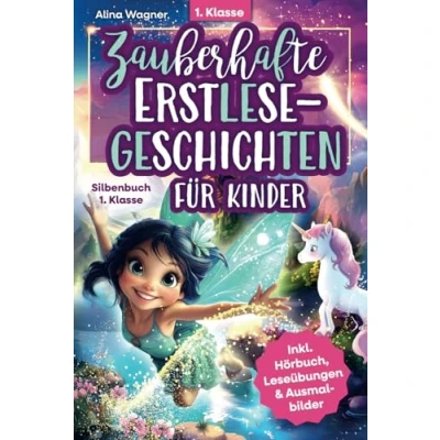 Abbildung von Zauberhafte Erstlesegeschichten für Kinder Silbenbuch die 1. Klasse: Einfache Silbengeschichten zum Lesenlernen ab 6 Jahren Inkl. Hörbuch, spannenden Leseübungen &amp; Ausmalbildern