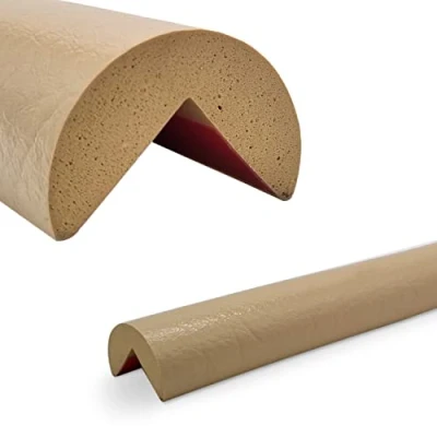 Abbildung von Betriebsausstattung24 Eckschutzprofil Typ A Länge: 1,0 m Material: hochflexiblem Polyurethan Schaum Selbstklebend Farbe: beige Kantenschutz