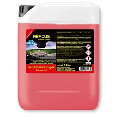 Abbildung von ABACUS® Reiniger Scheibenwaschanlagen, Scheibenreiniger Konzentrat Sommer, Scheibenwaschanlagen Konzentrat, Scheibenwischanlage Reiniger, Sommer 5 Liter