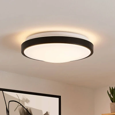 Abbildung von Lindby Villum LED Deckenleuchte, rund, 29,5 cm
