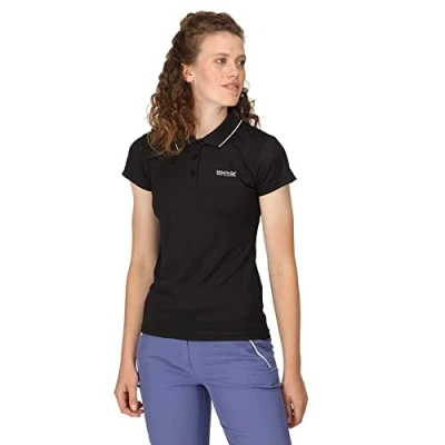 Abbildung von Regatta Damen Maverick V Active Poloshirt Polohemd, Schwarz, 42