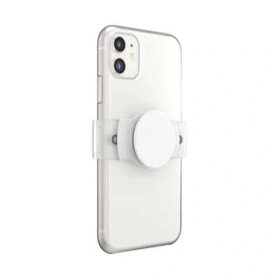 Abbildung von PopSockets Verschiebbarer Handy Griff Weiß with Square Edges