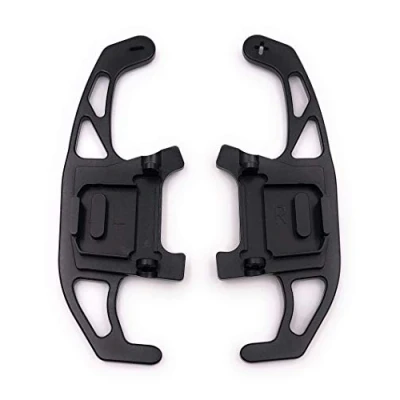 Abbildung von H Customs Schaltwippen Replacement Shift Paddle kompatibel mit Golf 7 nur GTI R GTD Aluminium Schwarz