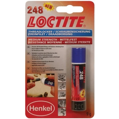 Abbildung von LOCTITE 248 1715105 Schraubensicherung Stift 9 Blau mittelfest