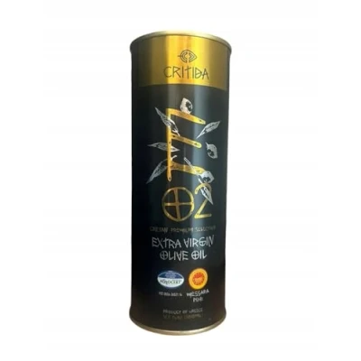 Abbildung von Griechisches Bio Olivenöl Kaltgepresst, nativ extra mild fruchtig lecker frische Ernte, Messara PDO 0,2 CRITIDA EVOO, 100% Kreta Olive (500ml)