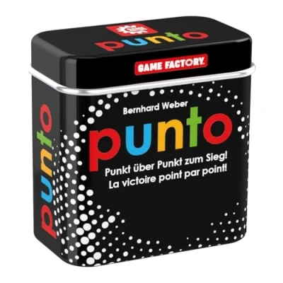 Abbildung von Game Factory 646214 Punto, Mini Kartenspiel in handlicher Metalldose, Punkt über zum Sieg, cleveres Reisespiel für Erwachsene und Kinder ab 7 Jahren, deutschsprachige Edition