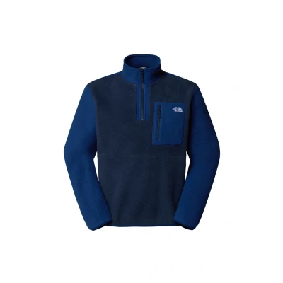 Abbildung von THE NORTH FACE NF0A883S8ZE M YUMIORI 1/4 Zip Sweatshirt Herren Summit Navy/Estate Blue Größe XS