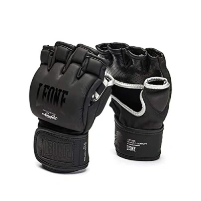 Abbildung von LEONE 1947, Black Edition MMA Handschuhe, Unisex Erwachsene, Schwarz, XL, GP105